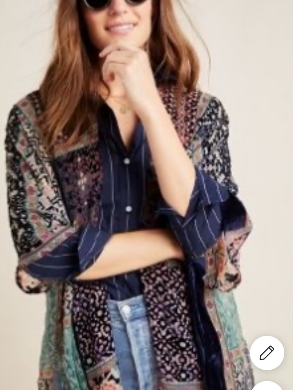 Frida Burnout Velvet Kimono
